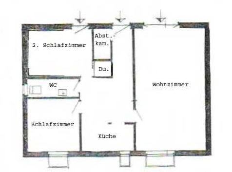 GRUNDRISS DER WOHNUNG